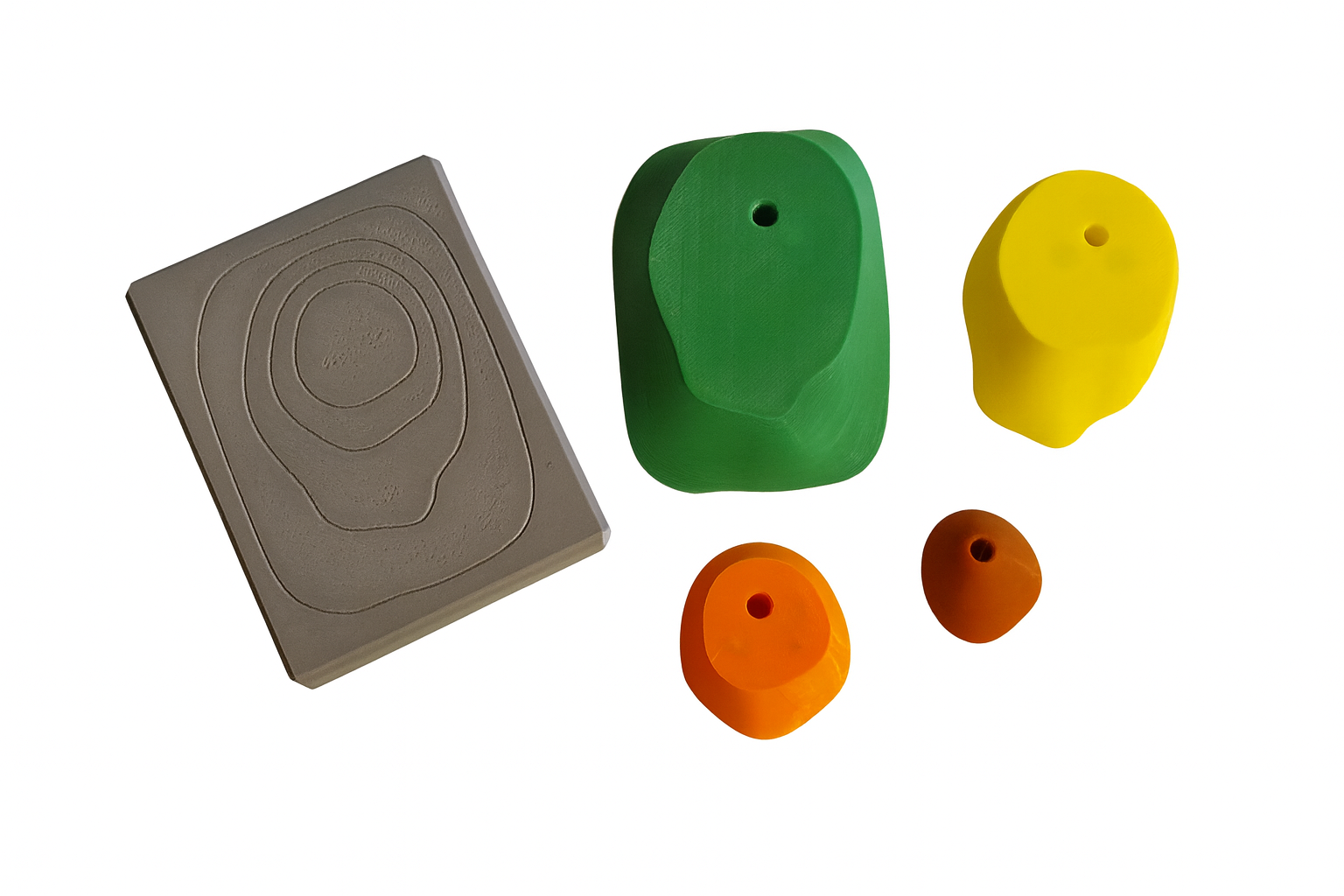 Höhenlinienmodell Isohypsenmodell 7x9cm für Grundschulen | Höhenmodell | magnetisch