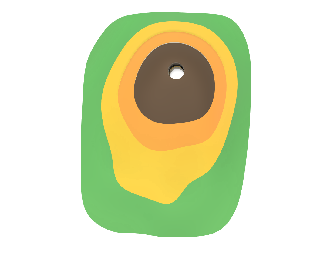 Höhenlinienmodell Isohypsenmodell 7x9cm für Grundschulen | Höhenmodell | magnetisch